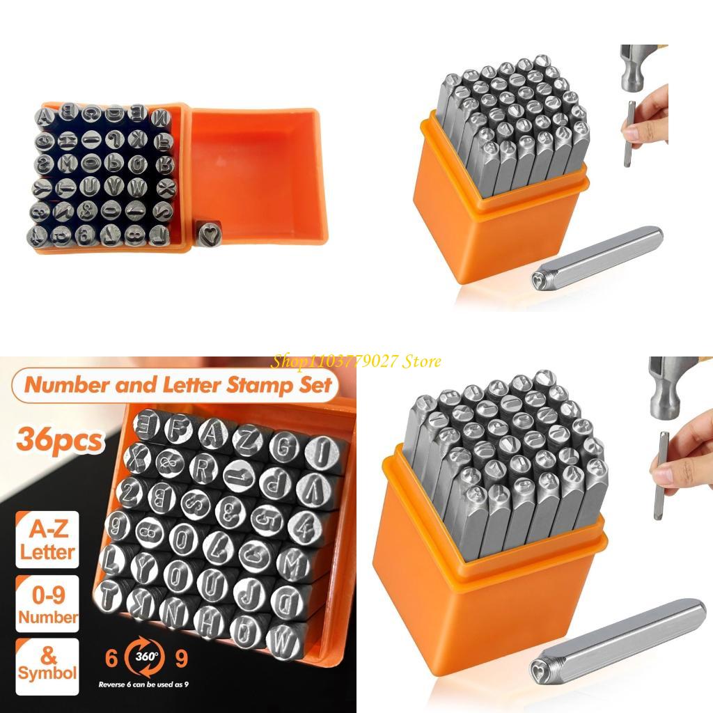 Leatherwork Jewelry - C4DF 37 Pcs Number Stamping Kits
