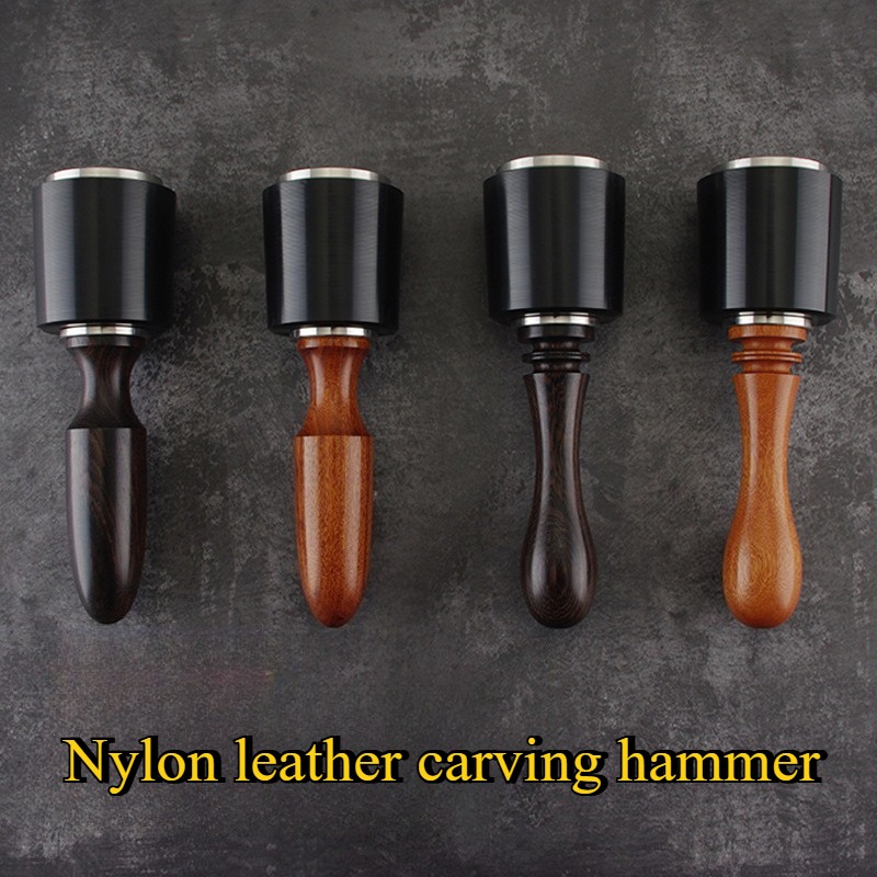 Leatherwork Awl - 190/195MM Nylon Leather Carving Hammer Leather