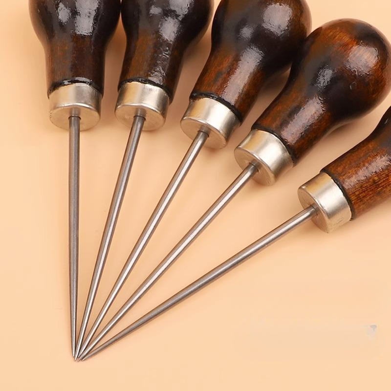 Wooden Hole Punch Tool for Lea - đánh giá và giá Leatherwork Awl