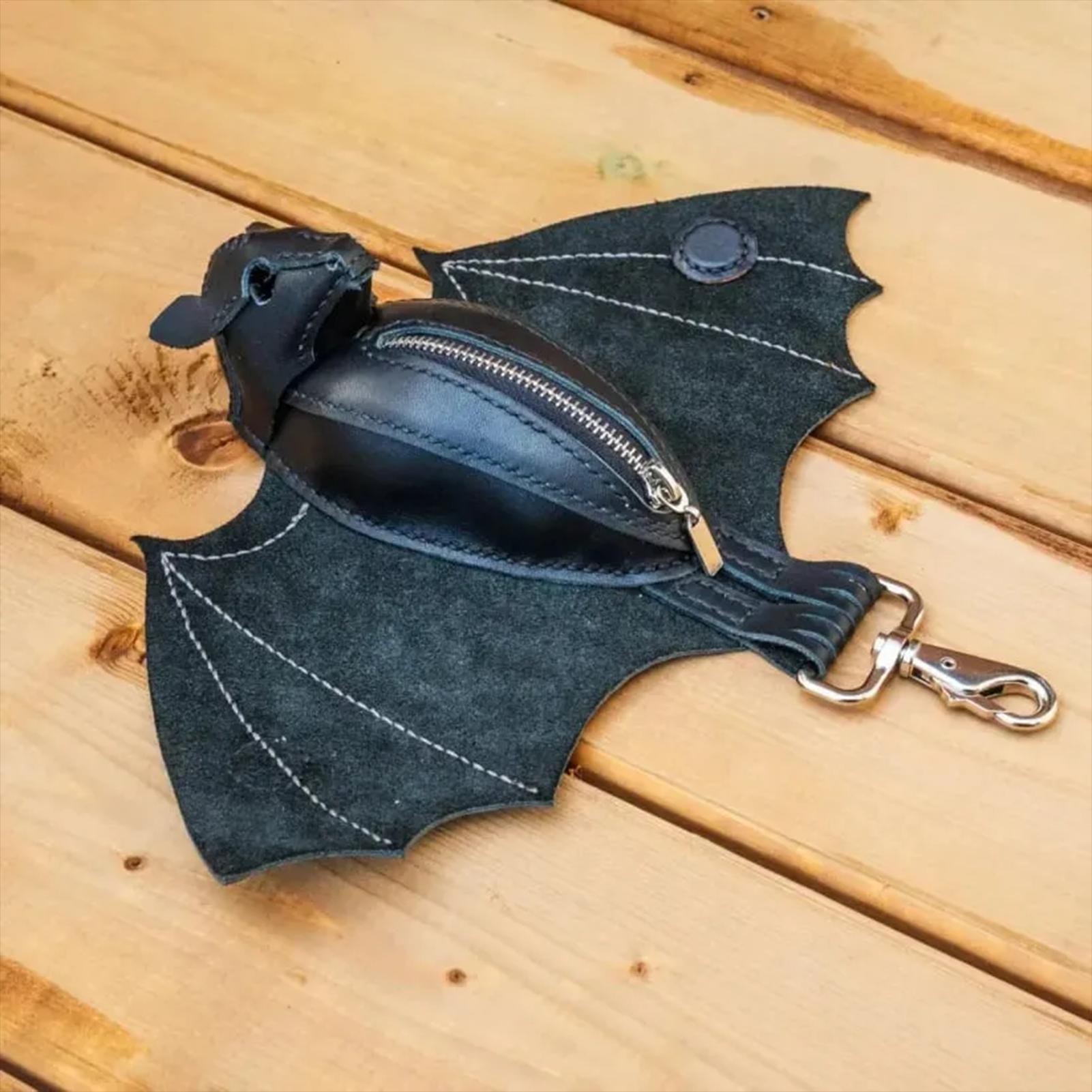 Bat Coin Purse PU Leather Bat  - đánh giá và giá Leatherwork Workshop