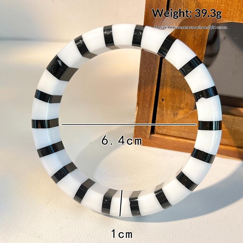 Color Block Resin Cuff Bracele - đánh giá và giá Leatherwork Jewelry