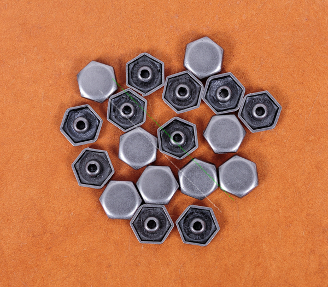 13*13mm Stream Punk Flat Hexag - đánh giá và giá Leatherwork Jewelry