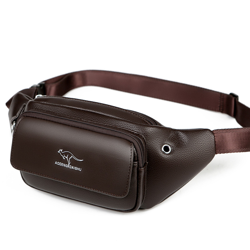 Luxury Brand Waist Bag Men Lea - đánh giá và giá Leatherwork Fasteners