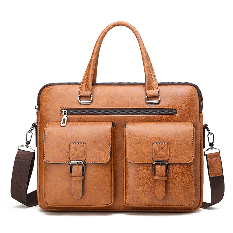 Luxury Brand Man Business Brie - đánh giá và giá Leather Work Handbags