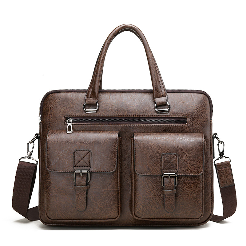 Luxury Brand Man Business Brie - đánh giá và giá Leather Work Handbags