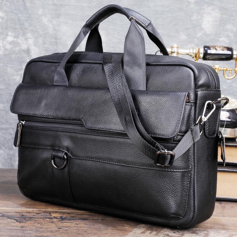 Large Men's Genuine Leather Ha - đánh giá và giá Leather Work Handbags
