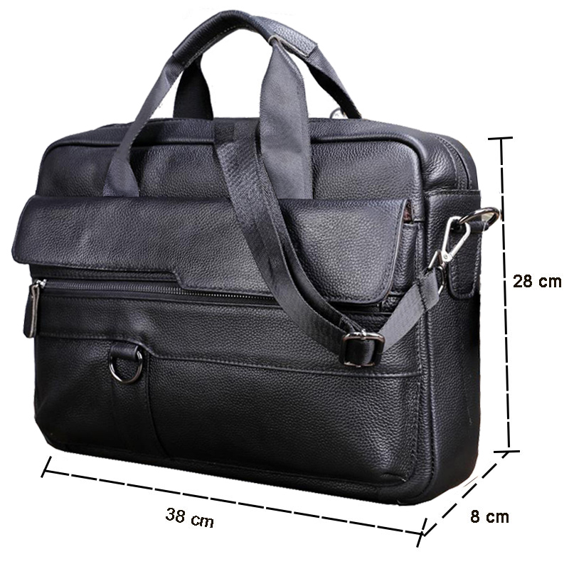 Large Men's Genuine Leather Ha - đánh giá và giá Leather Work Handbags