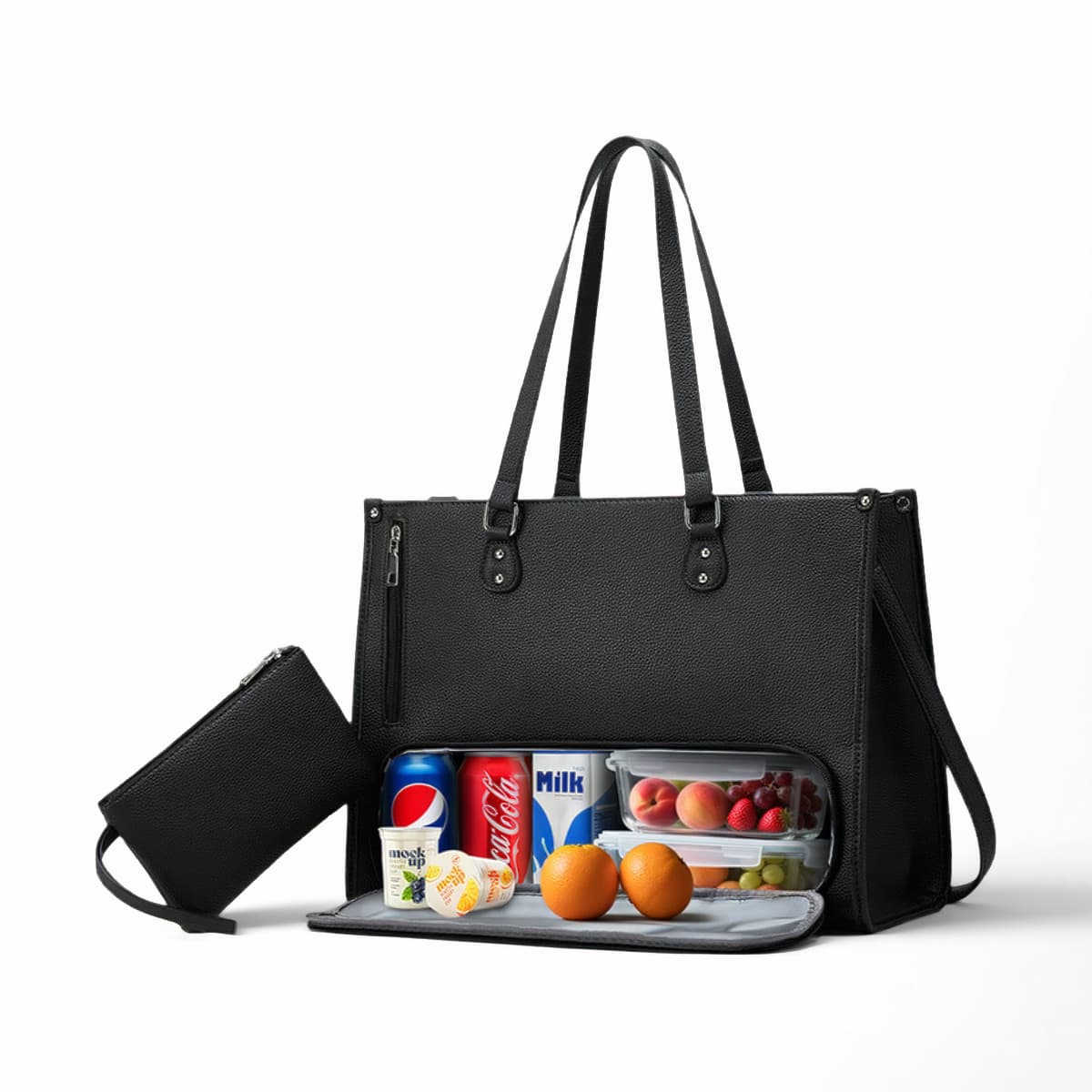 2-In-1 Women's Laptop Tote Bag - đánh giá và giá Leather Work Handbags