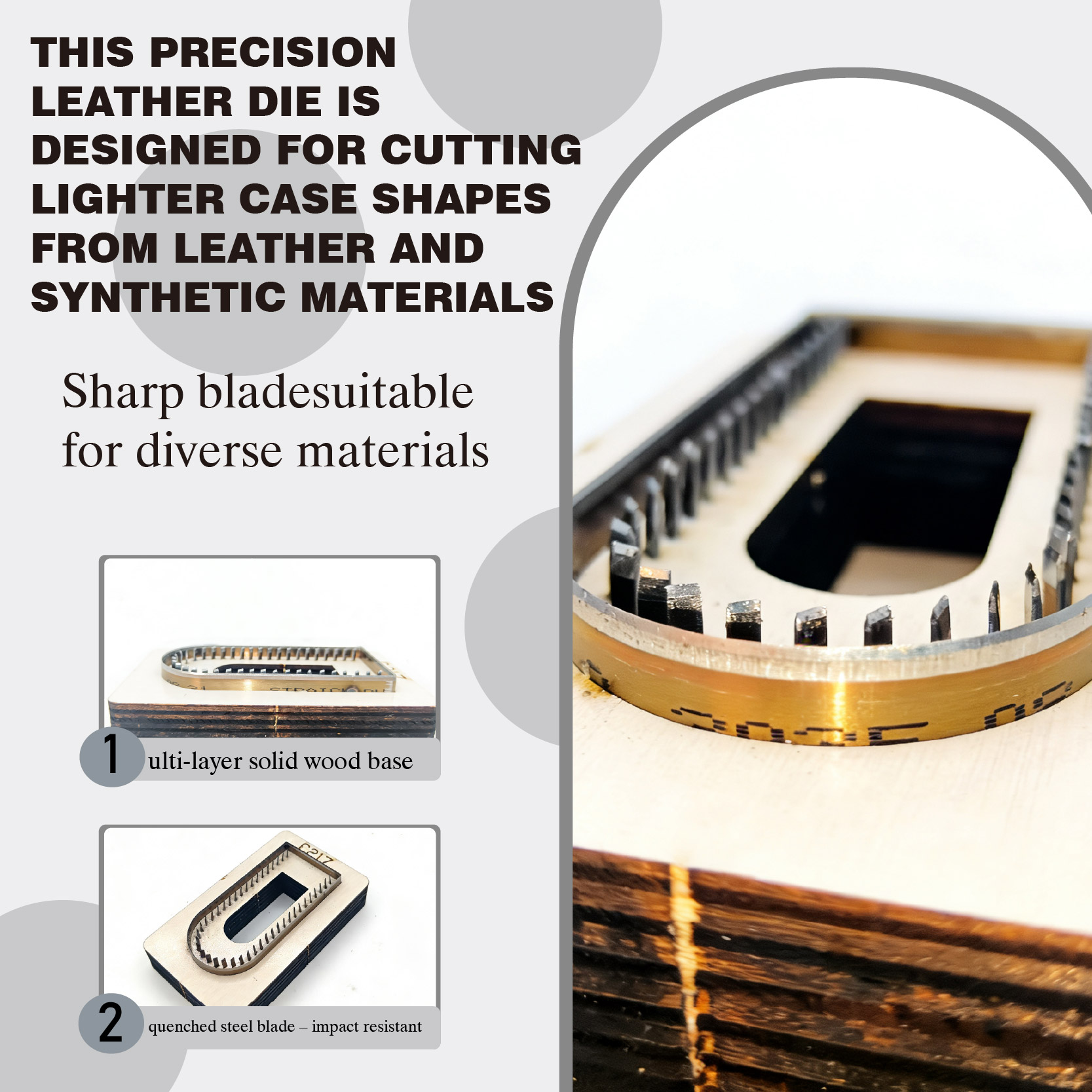 C217 Toothed Edge Lighter Case - đánh giá và giá Leatherwork Tool Kit