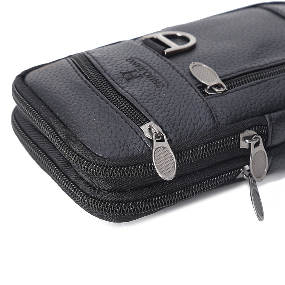 Men Waist Bag Mobile Phone Bag - đánh giá và giá Leatherwork Fasteners