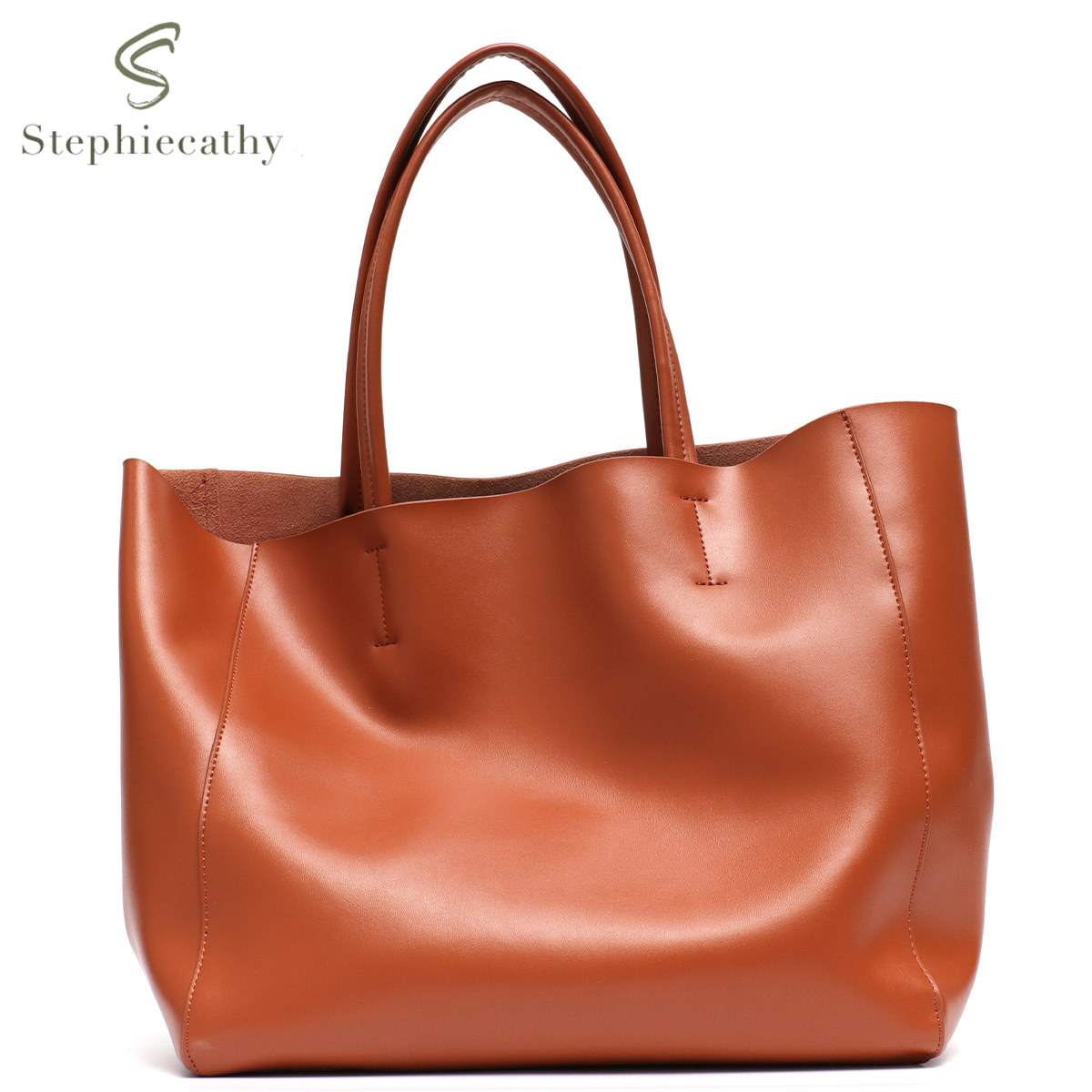 Minimalist Big Tote Bag Women  - đánh giá và giá Leather Work Handbags