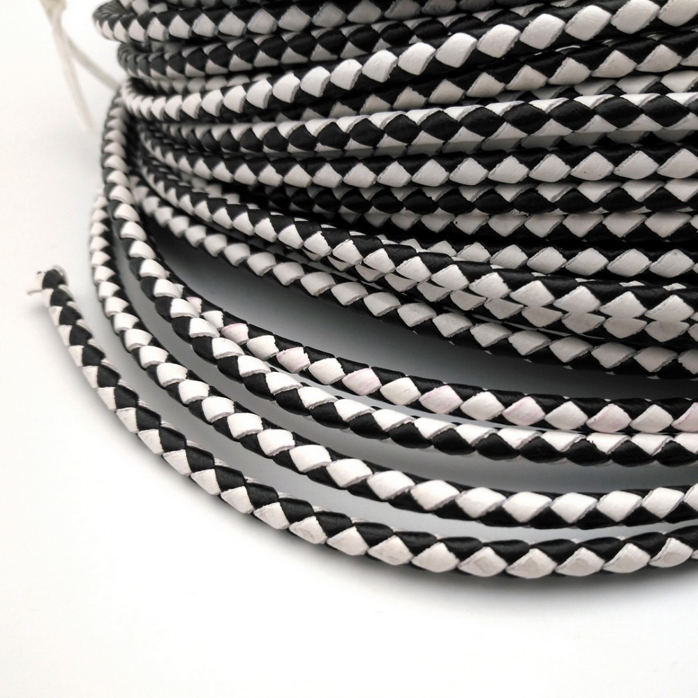 Aaazee 2 Yards 4mm Round Black - đánh giá và giá Leatherwork Jewelry