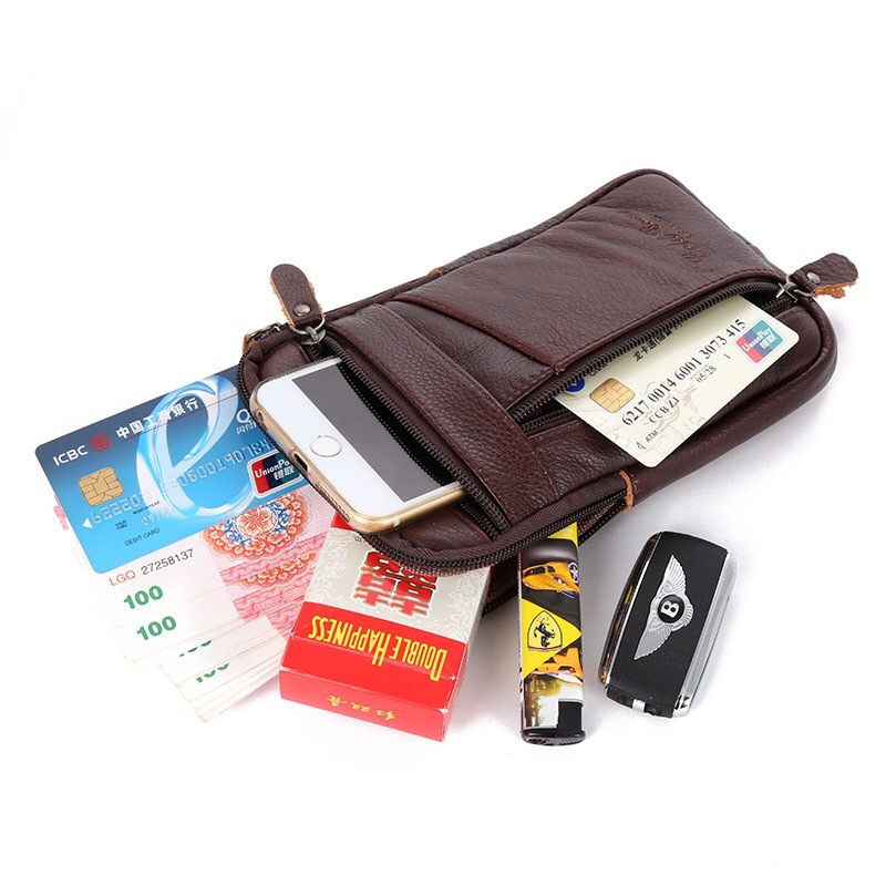 Men Luxury Genuine Leather Pho - đánh giá và giá Leatherwork Fasteners
