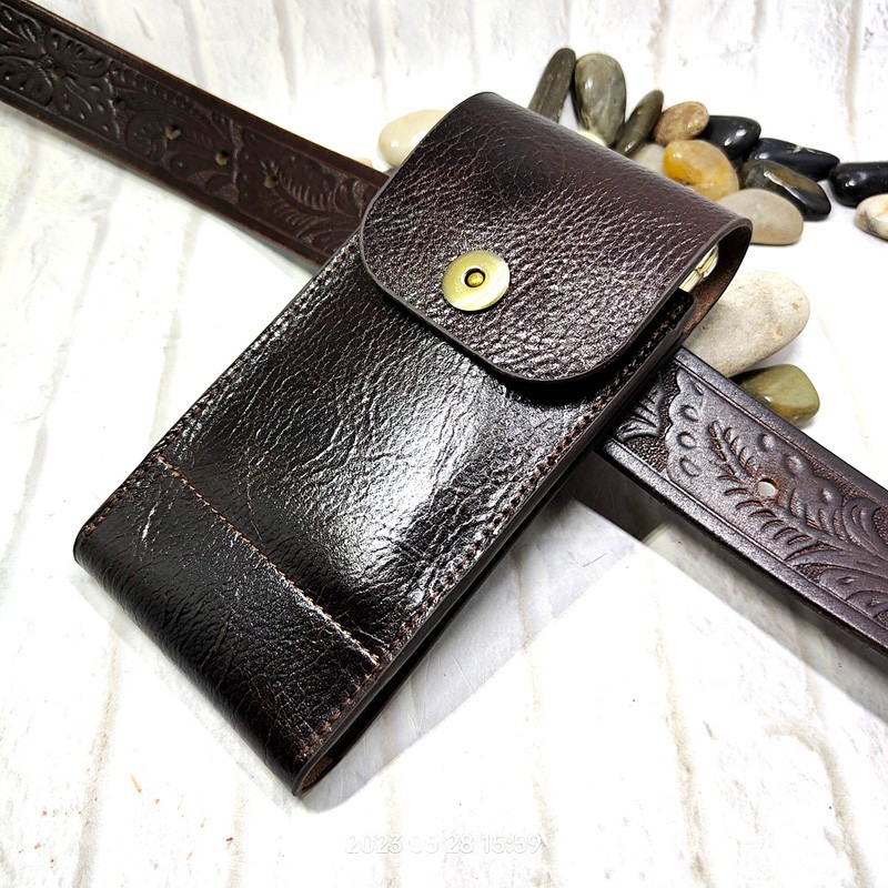 Mobile Phone Waist Bag Holster - đánh giá và giá Leatherwork Fasteners