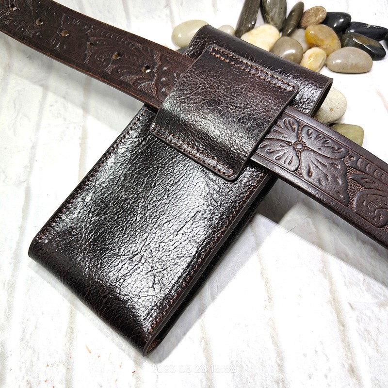 Mobile Phone Waist Bag Holster - đánh giá và giá Leatherwork Fasteners