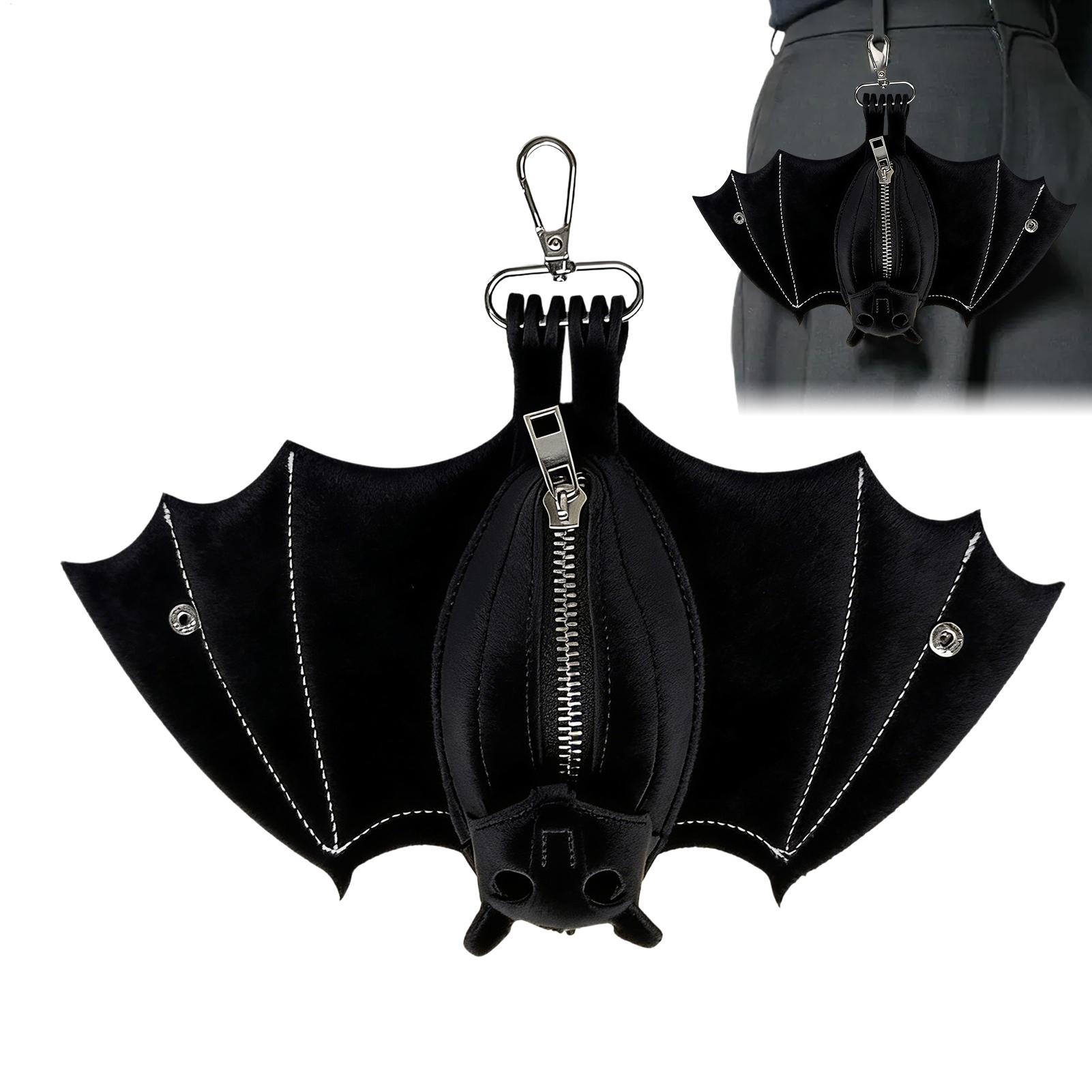 Coin Purse PU Leather Bat Goth - đánh giá và giá Leatherwork Workshop