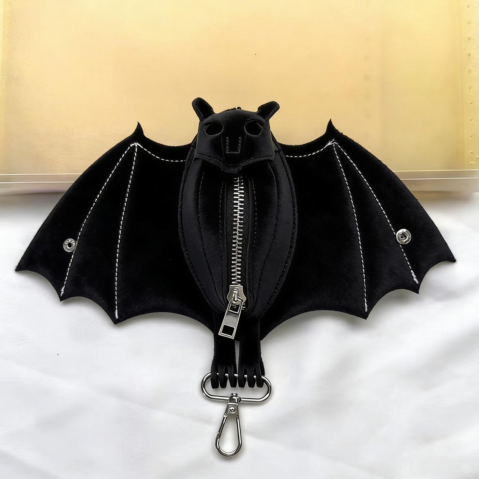 Coin Purse PU Leather Bat Goth - đánh giá và giá Leatherwork Workshop