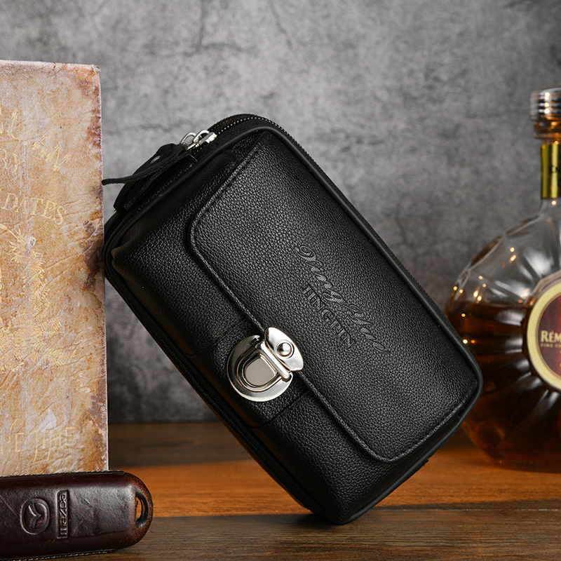 PU Leather Waist Pack for Men  - đánh giá và giá Leatherwork Fasteners