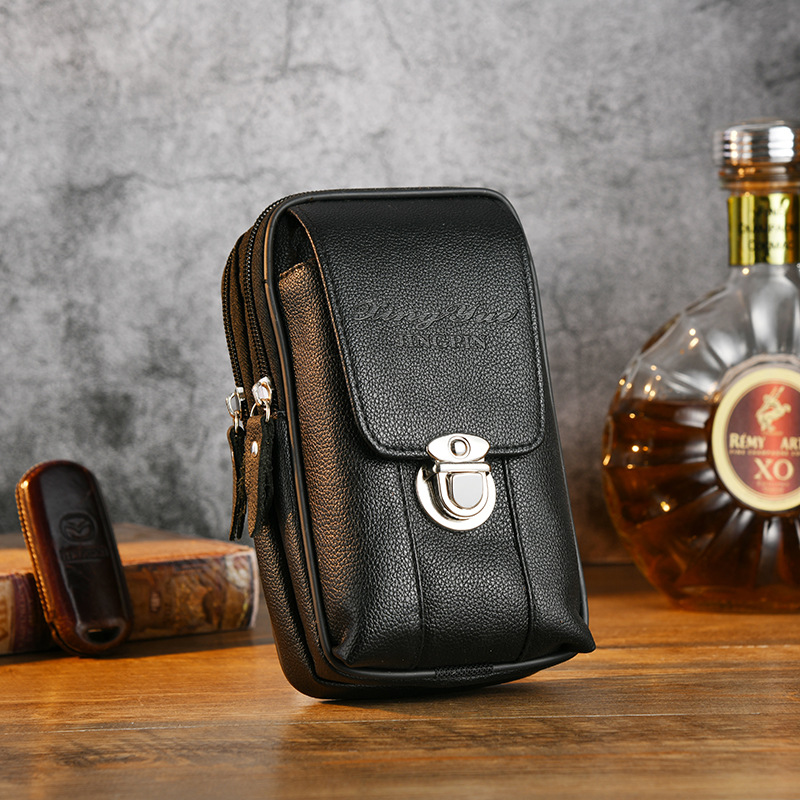 PU Leather Waist Pack for Men  - đánh giá và giá Leatherwork Fasteners