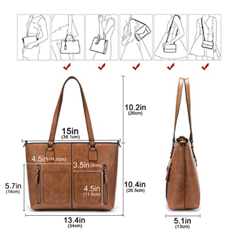 LOVEVOOK Purses Tote Bag for W - đánh giá và giá Leather Work Handbags