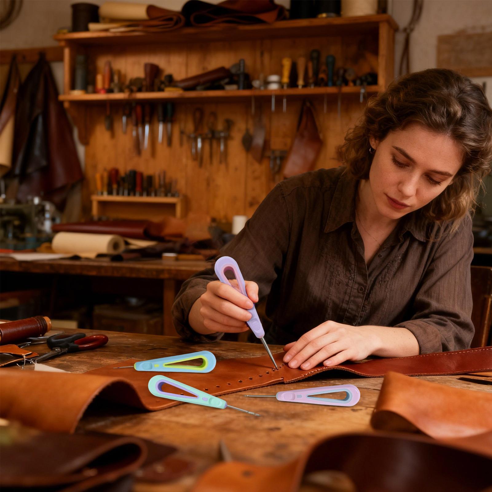 Leather Sewing Kit 4 Pieces St - đánh giá và giá Leatherwork Tool Kit
