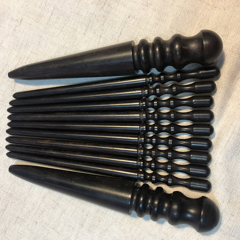 2Pcs High Density Ebony Black  - đánh giá và giá Leatherwork Tool Kit