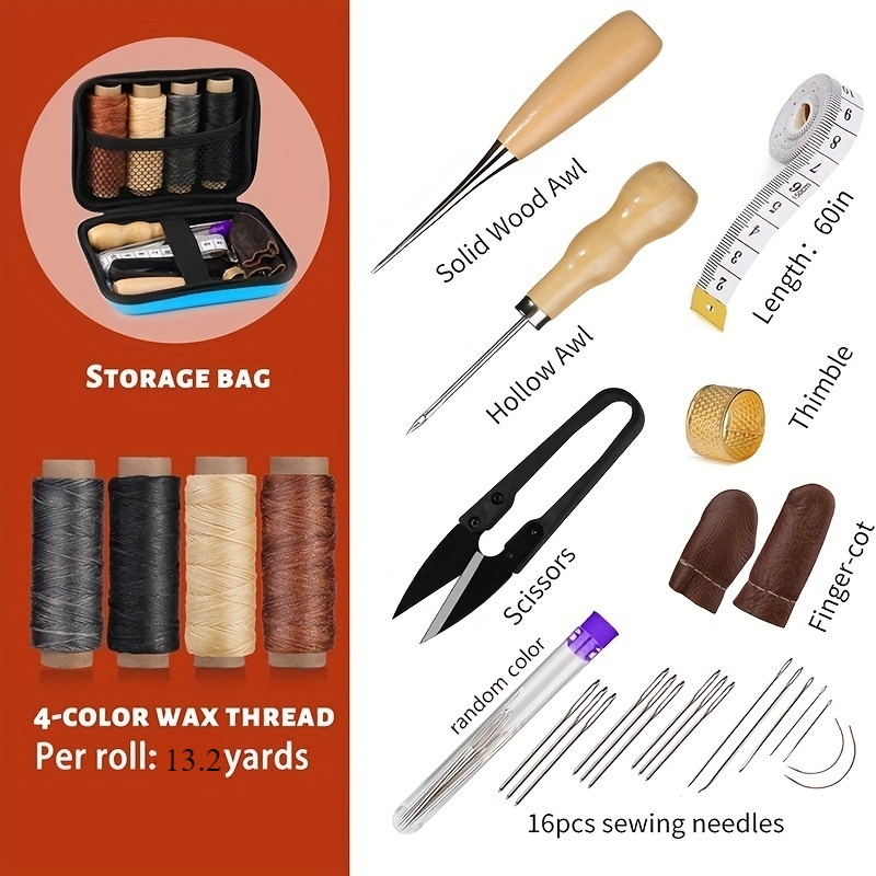 [Leather Working Kit] Leather  - đánh giá và giá Leatherwork Tool Kit