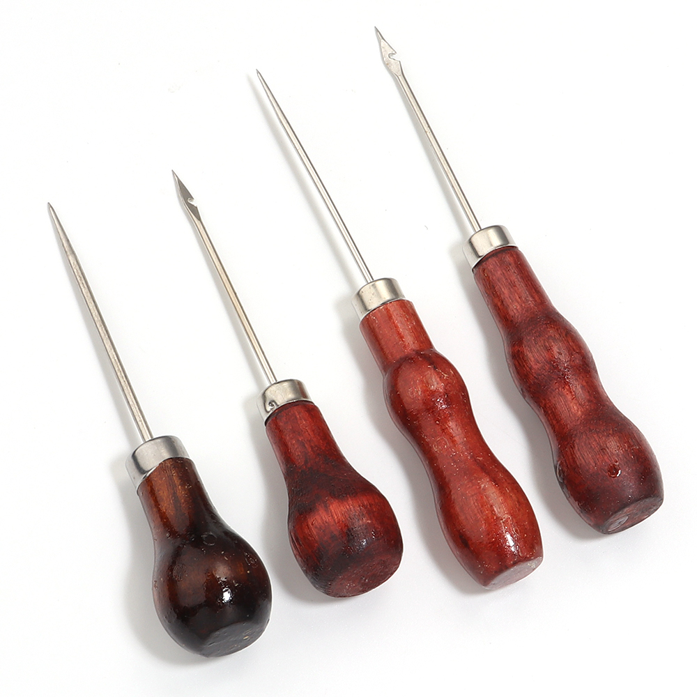 Wooden Handle Awls DIY Leather - đánh giá và giá Leatherwork Awl
