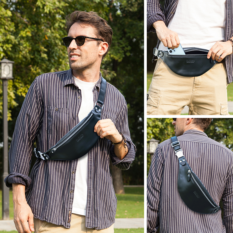CONTACT'S Men Waist Packs Genu - đánh giá và giá Leatherwork Fasteners