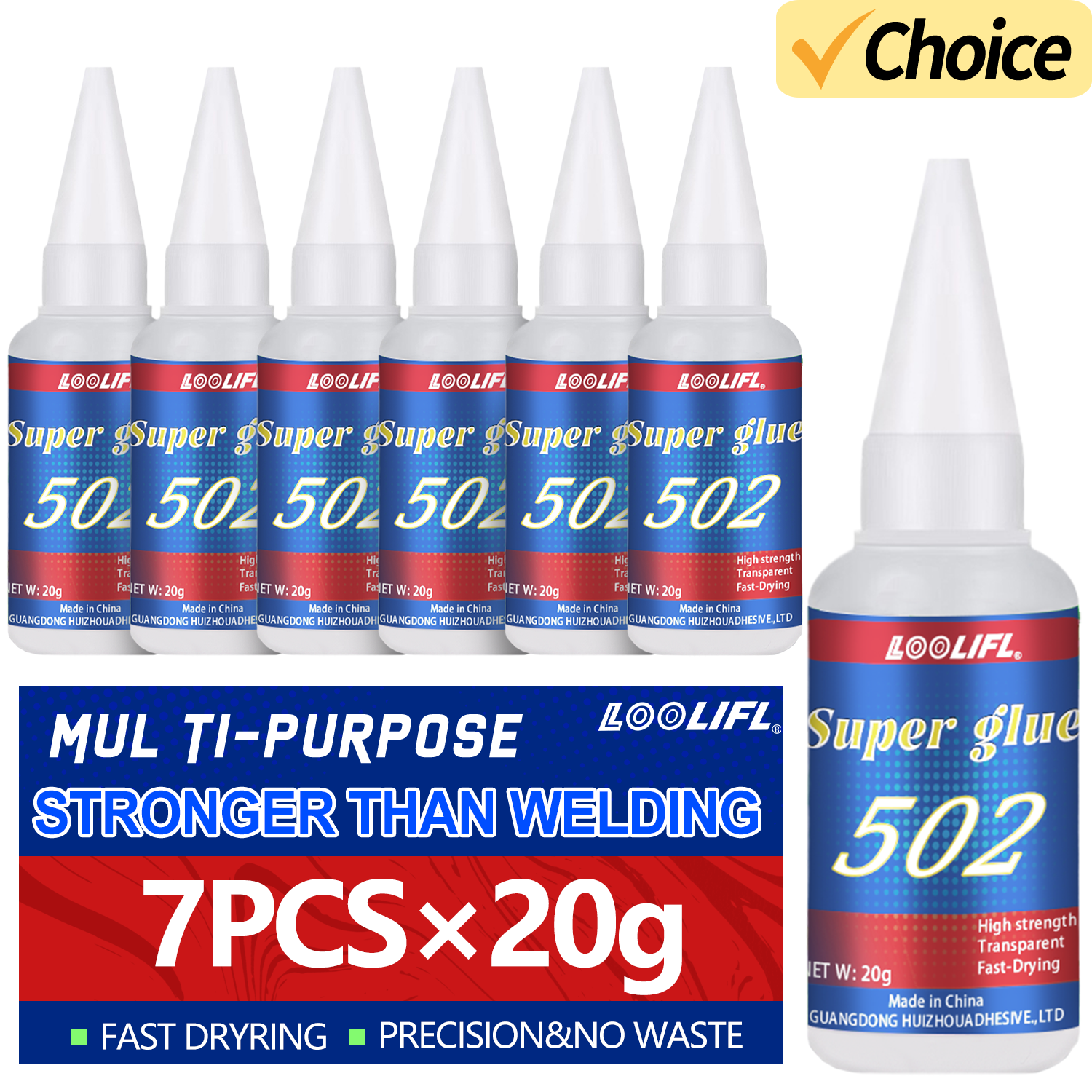 LOOLIFL 1-7pcs 502 Super Glue  - đánh giá và giá Leatherwork Tools