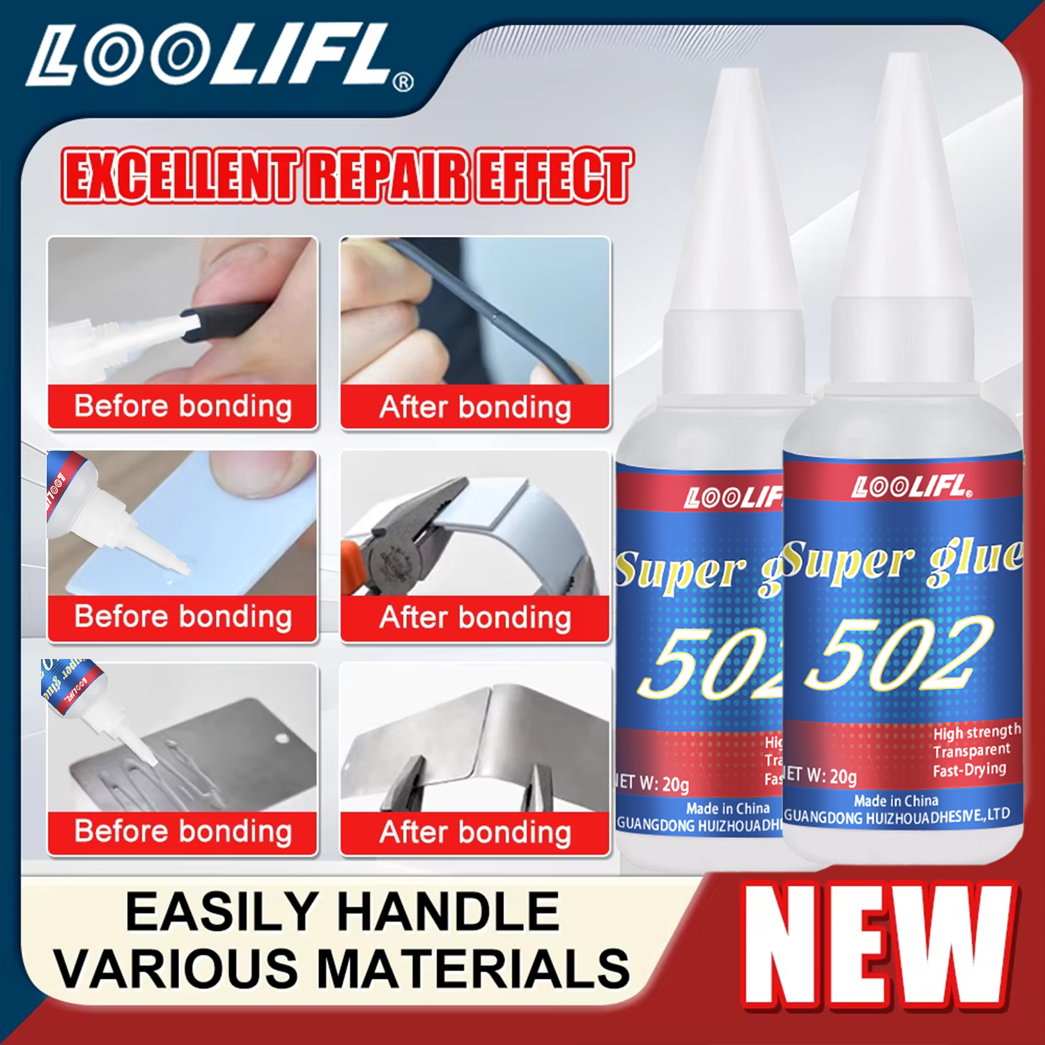 LOOLIFL 1-7pcs 502 Super Glue  - đánh giá và giá Leatherwork Tools