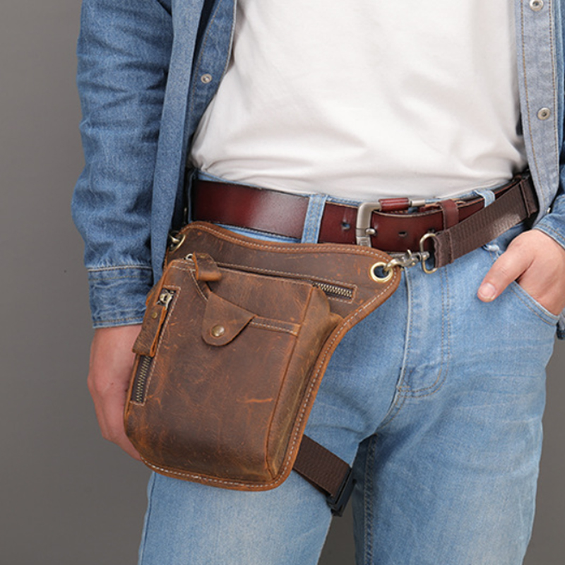 Vintage Men Waist Fanny Pack D - đánh giá và giá Leatherwork Fasteners