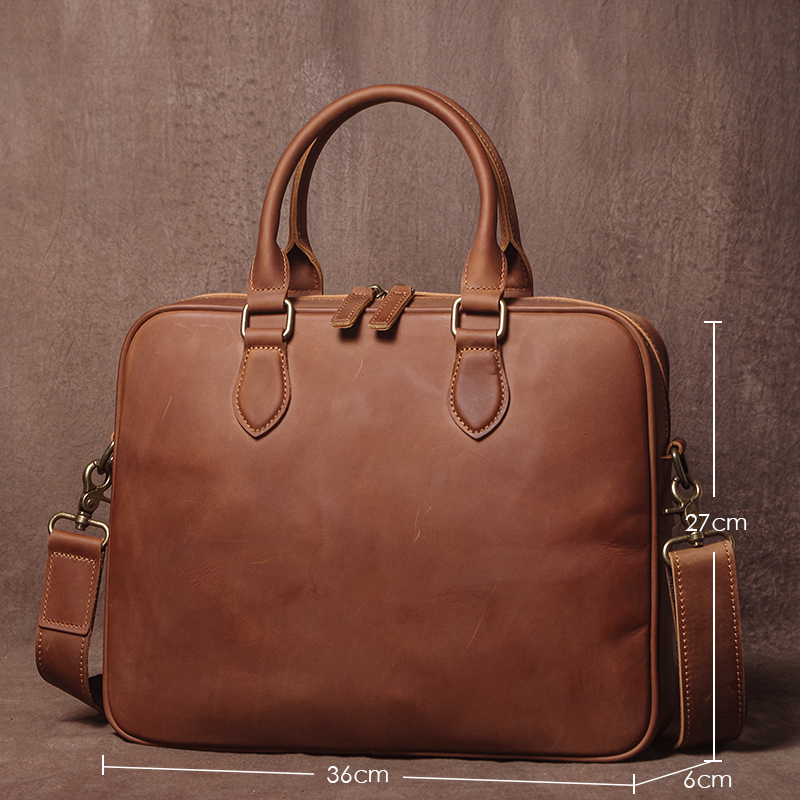 GURO Men Crazy Horse Cowhide B - đánh giá và giá Leather Work Handbags