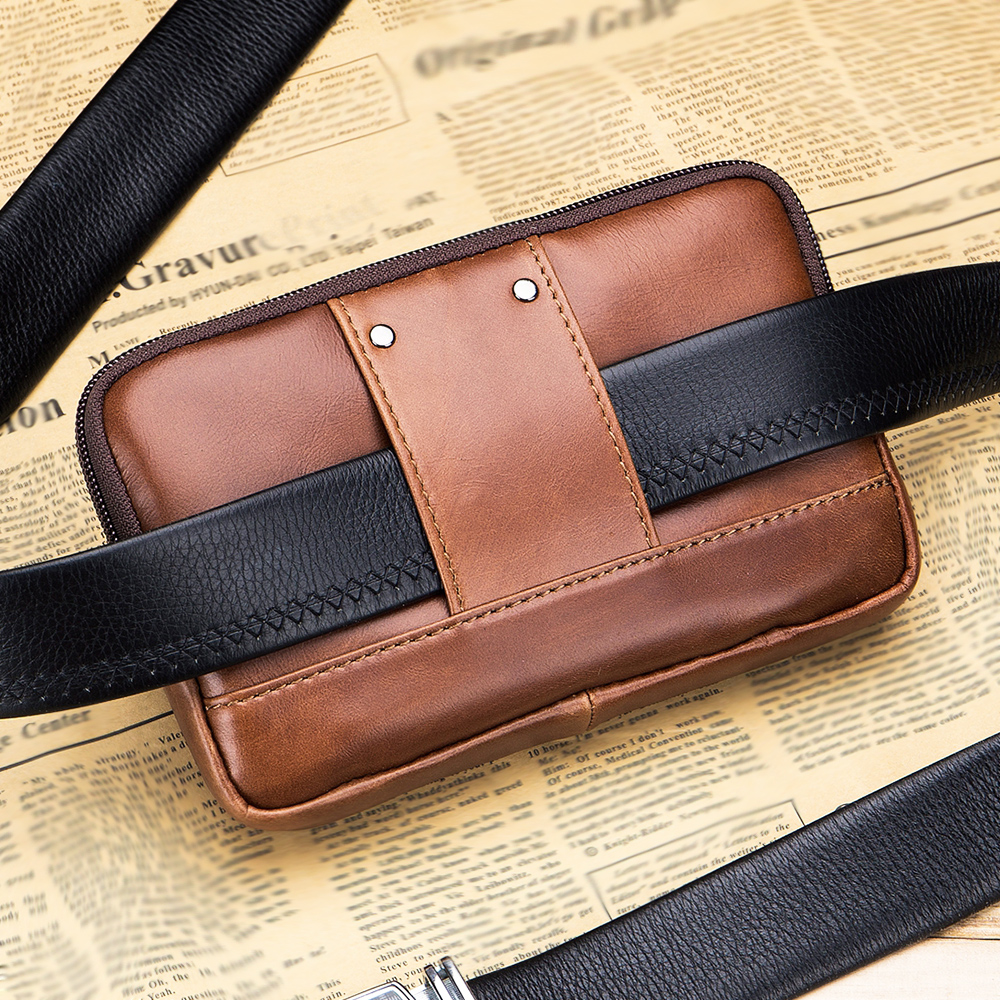 Genuine leather men's waist ba - đánh giá và giá Leatherwork Fasteners