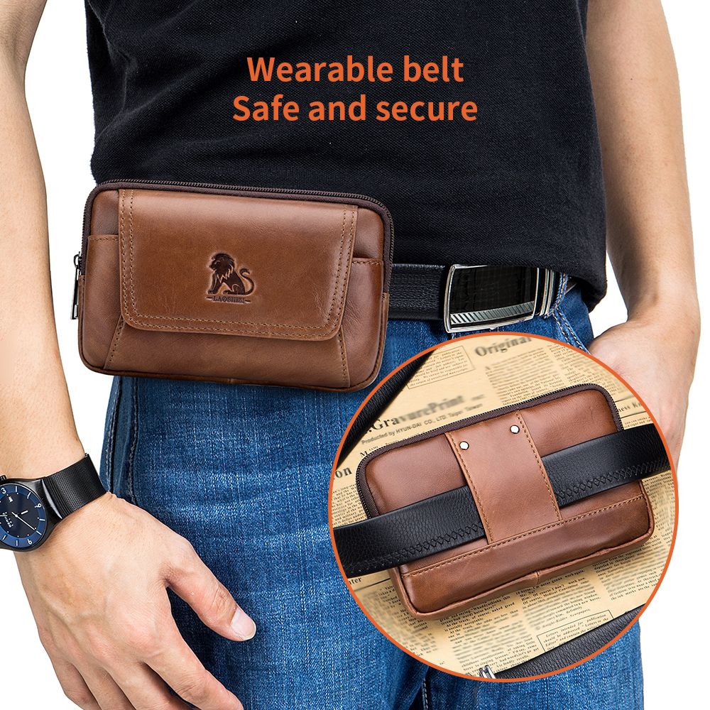 Genuine leather men's waist ba - đánh giá và giá Leatherwork Fasteners