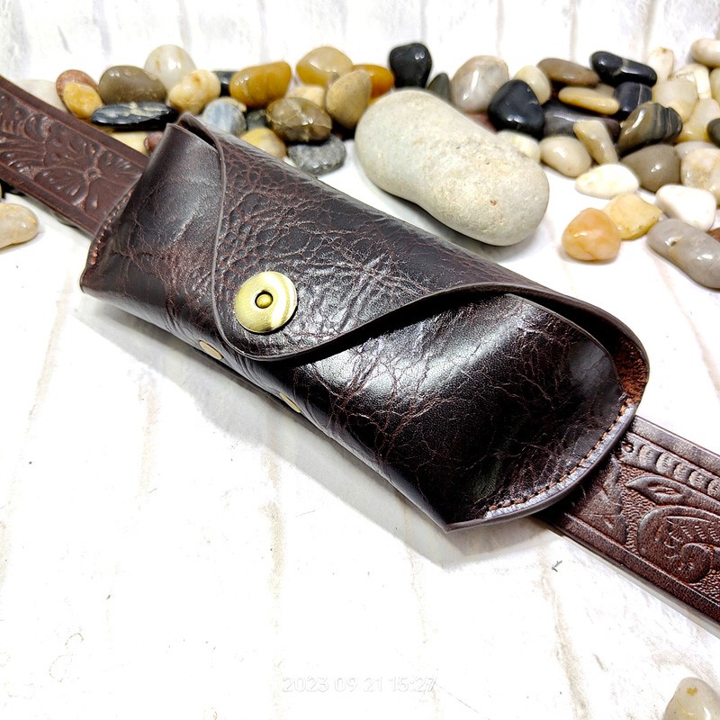 Blongk Glasses Case Waist Bag  - đánh giá và giá Leatherwork Fasteners