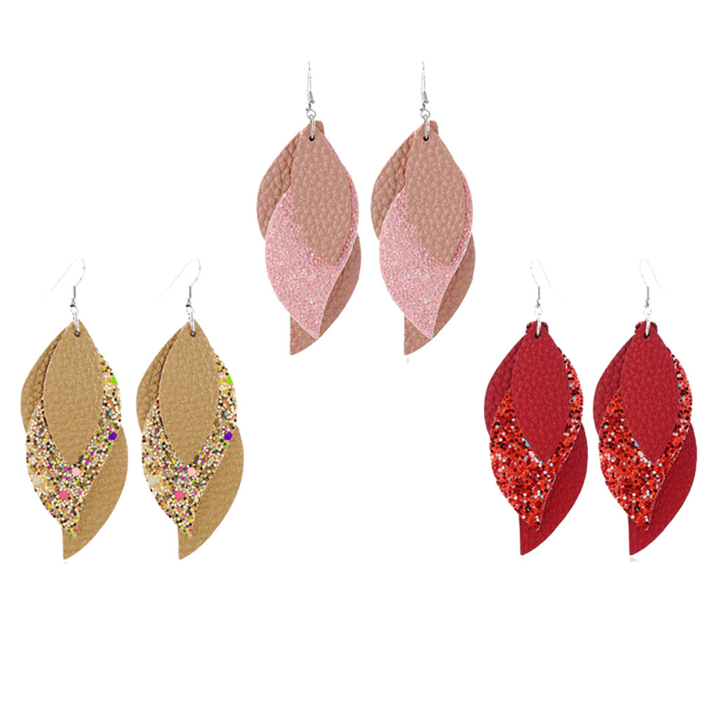 1Pair Creative Pattern Sequin  - đánh giá và giá Leatherwork Jewelry