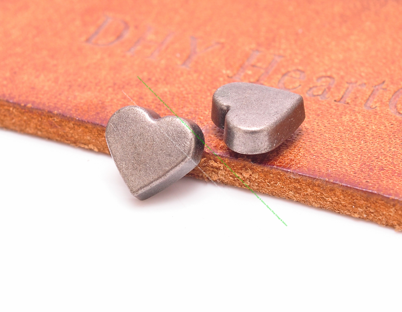 50Pcs Retro Silver Love Heart  - đánh giá và giá Leatherwork Jewelry