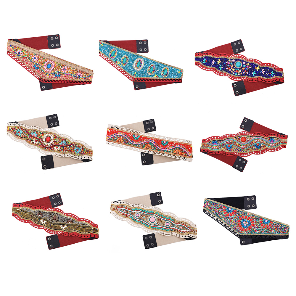 Colorful Rice Beads Waist Belt - đánh giá và giá Leatherwork Jewelry