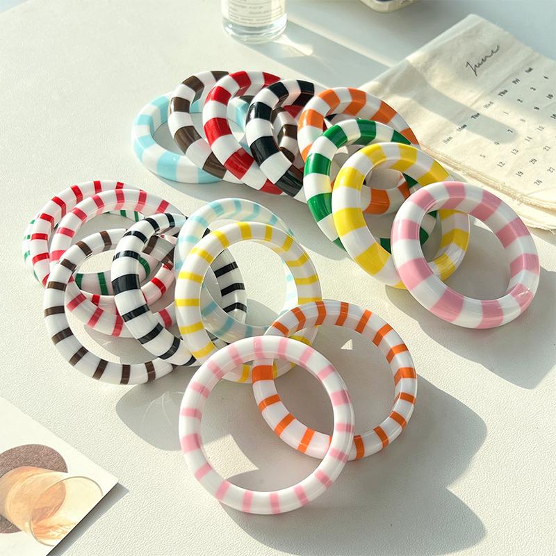Color Block Resin Cuff Bracele - đánh giá và giá Leatherwork Jewelry