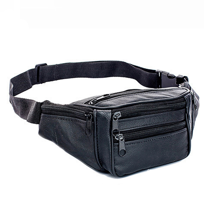 Genuine Leather Waist Bag Men  - đánh giá và giá Leatherwork Fasteners