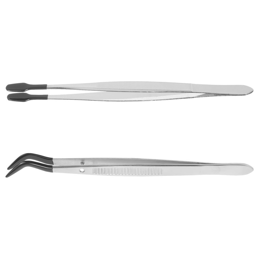 2Pcs Craft Tweezers Stainless  - đánh giá và giá Leatherwork Jewelry